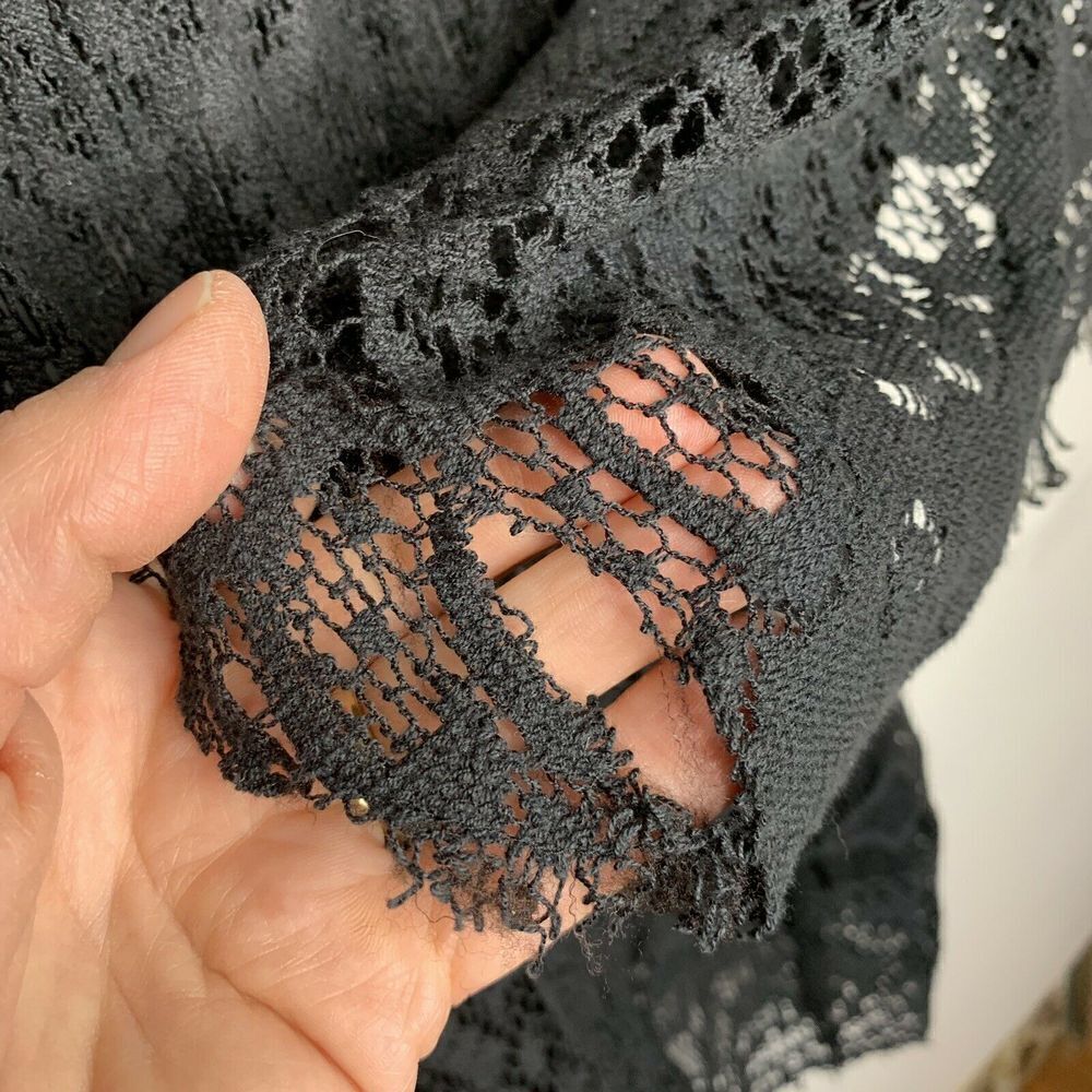 Free People Womems Crochet Boho Blouse Small - Picture 3 of 4